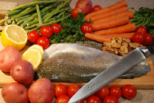 Alimentos saudáveis e naturais