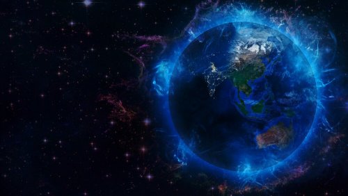 Energia em volta do planeta Terra