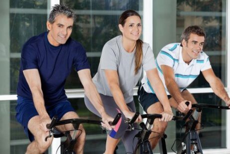 Aula de spinning