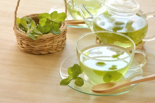 Infusão de hortelã