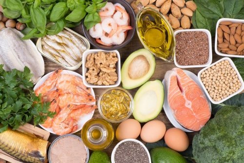 Salmão forno com outros alimentos