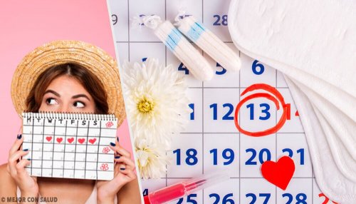 Mulher mostrando seus dias férteis
