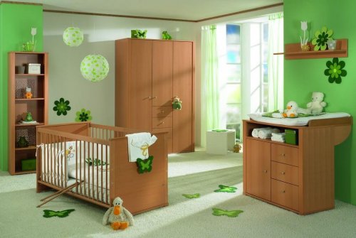 Decoração de quarto verde
