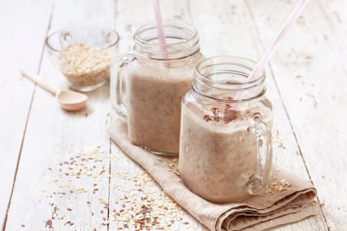 Batida rica em proteína