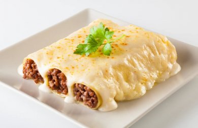 Como preparar canelones de frango