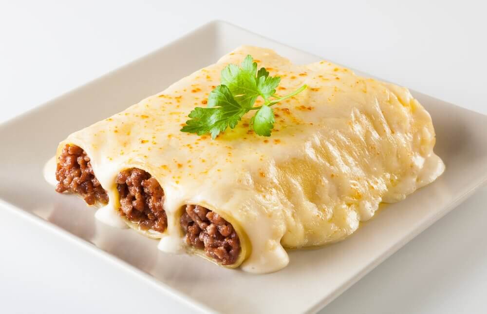 Como preparar canelones de frango Como preparar canelones de frango