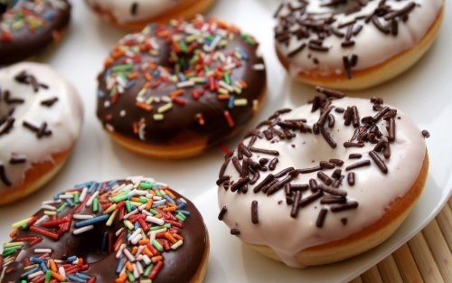 Donuts ricos em açúcares