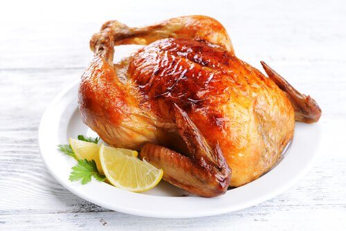 Frango ensopado com limão
