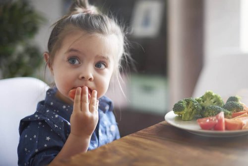 Inclua verduras na alimentação para crianças