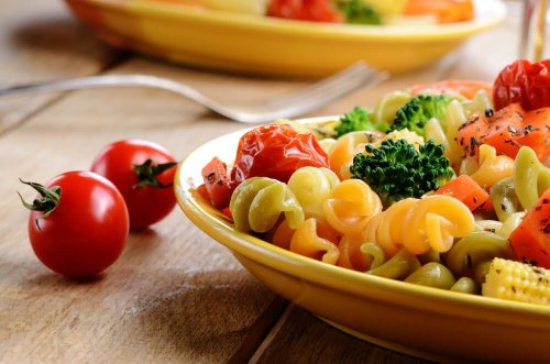 Prato de macarrão saudável: dieta do índice glicêmico