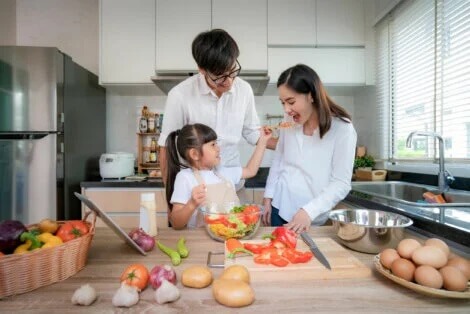 Cozinhar juntos: presentes para a família