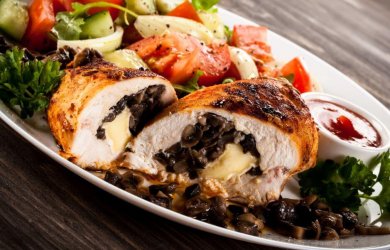Receita de peito de frango recheado no forno