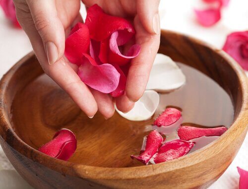 Tônico natural de água de rosas