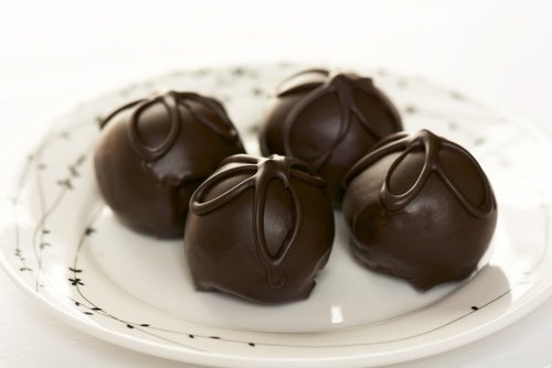 Trufas de chocolate tradicionais
