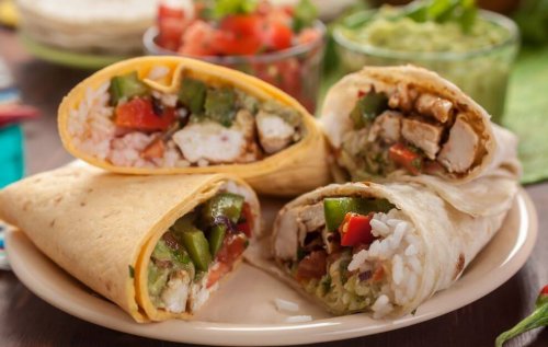 receitas de burritos caseiros com vegetais