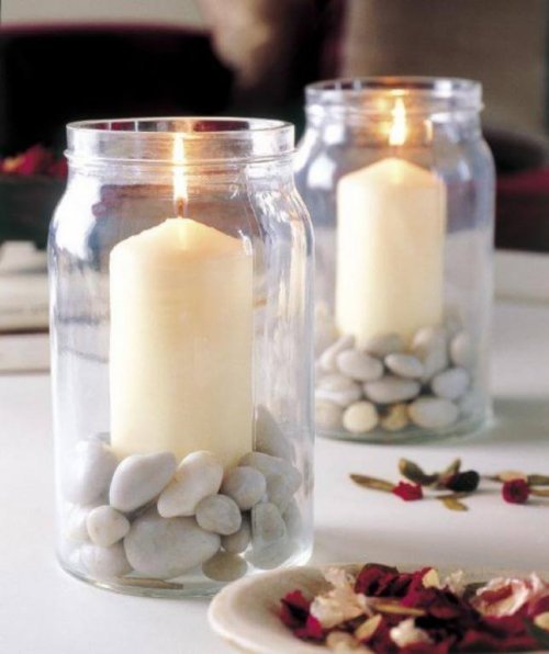 Ideias para centro de mesa: velas aromáticas