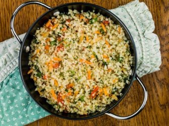 Arroz de couve-flor à mexicana fácil e delicioso!