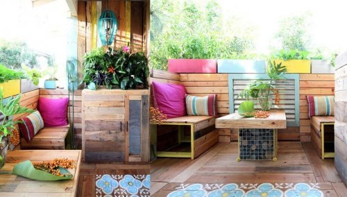 Terraço dos sonhos com móveis