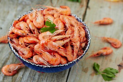 Receita para celíacos com camarão