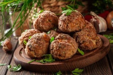 Receita de almôndegas de berinjela