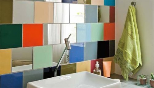 Decorações de banheiro com cores