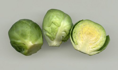 Couve-de-Bruxelas cortada