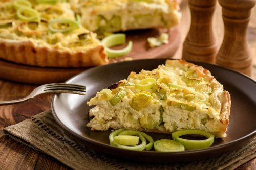 Torta de alho-poró sem laticínios: confira a receita