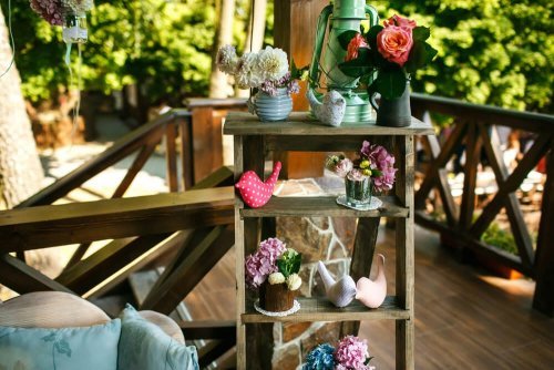 Escada de madeira reciclada