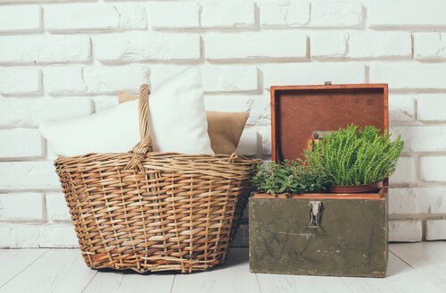 Objetos com estilo rústico