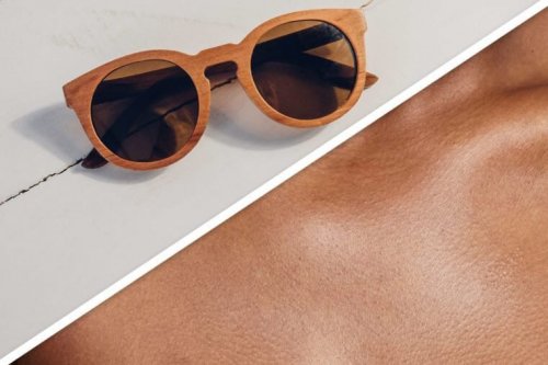 Óculos de sol com lentes de cor marrom