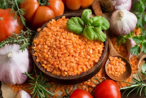 Creme de lentilhas e tomate