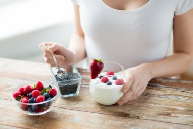 Cafés da manhã com sementes de chia