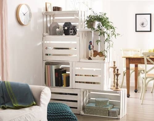 Decore a sala de estar estilo vintage com elementos reciclados