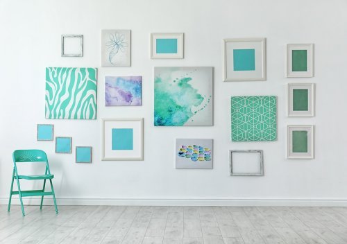 Decoração maravilhosa com quadros