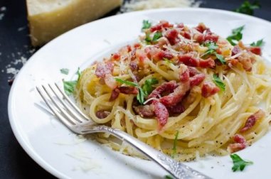 Deliciosa receita de espaguete à carbonara