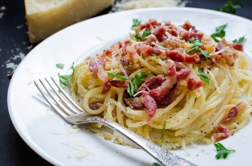 Deliciosa receita de espaguete à carbonara