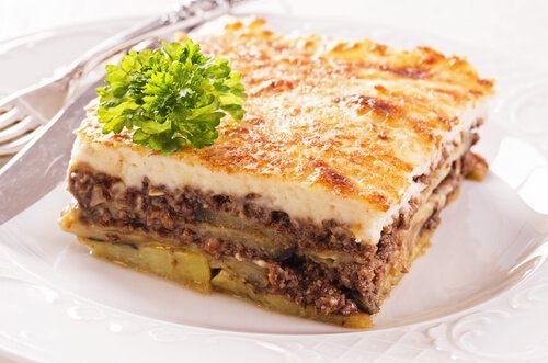 Mussacá grega de carne