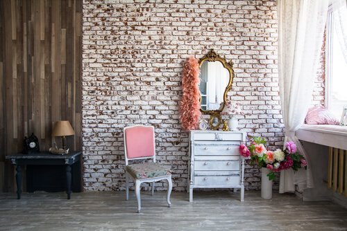 Estilo eclético da sala de estar
