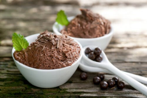Mousse de chocolate para celíacos