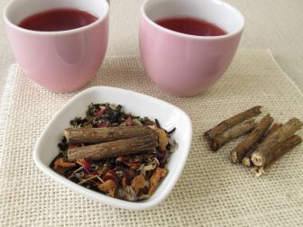 Infusão medicinal para tratar alergia ao pólen