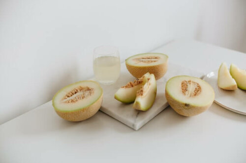 Suco de melão e pepino