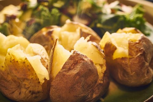 Batatas feitas com métodos de cozimento saudáveis