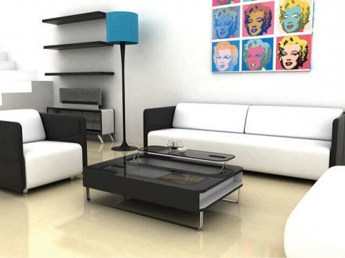 Escolha móveis vistosos ao decorar um ambiente