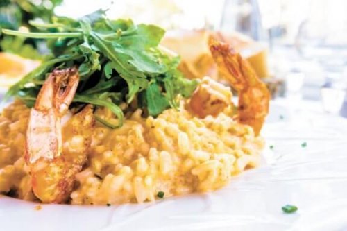 Receita de arroz cremoso com camarão