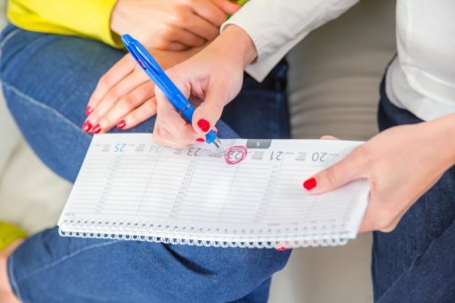 Calendário para os dias férteis