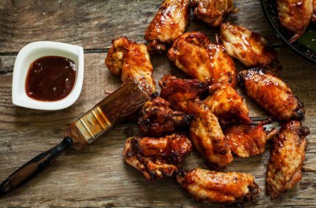 Frango com molho barbecue