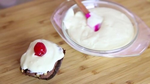 Recheio do macaron de Bilbao