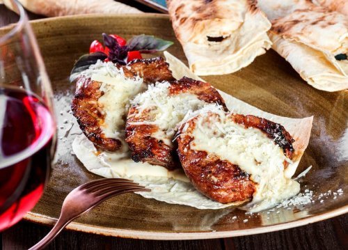 Filé de vitela com queijo parmesão