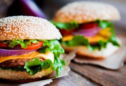 Hambúrguer de frango com alto teor de proteína