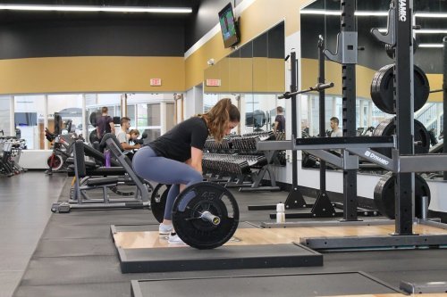 Atleta de alto desempenho treinando